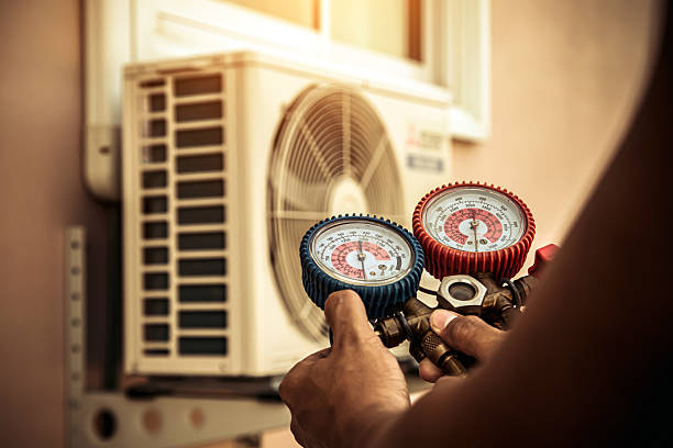Professional Ductwork Repair technician working in Fredonia, NY